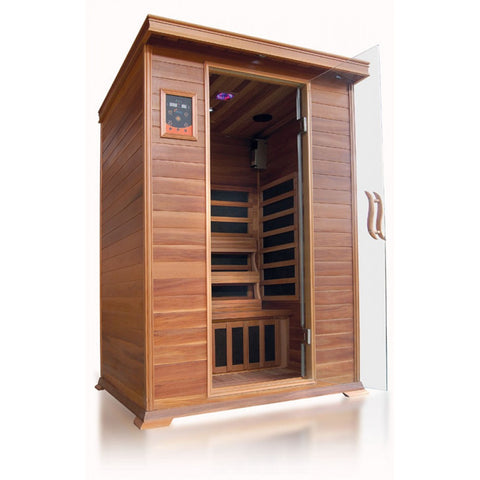 Image of Sunray 2 Person Sierra Cedar Sauna w/Carbon Heaters