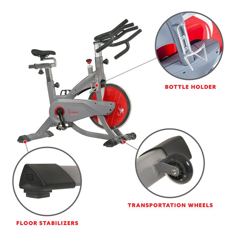 Image of Sunny Health & Fitness AeroPro Indoor Cycling Bike
