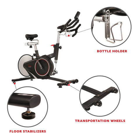 Image of Sunny Health & Fitness Belt Drive Magnetic Indoor Cycling Bike