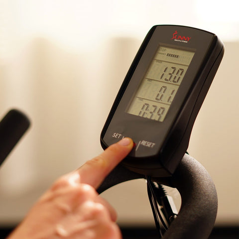 Image of Sunny Health & Fitness 44LBS Flywheel Belt Drive Commercial Indoor Cycling Bike