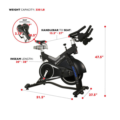 Image of ASUNA Minotaur Magnetic Commercial Indoor Cycling Bike