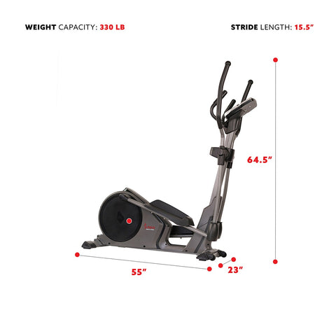 Image of Sunny Health & Fitness Pre-Programmed Elliptical Trainer