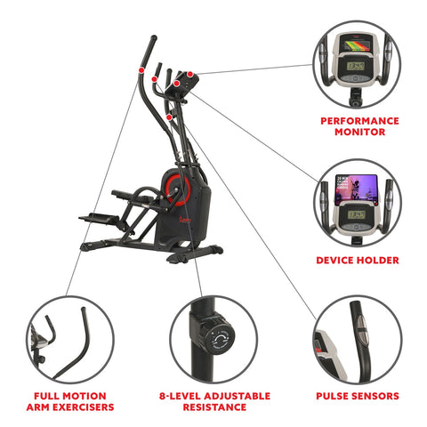 Image of Sunny Health & Fitness Premium Cardio Climber