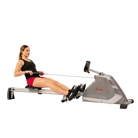 Image of Sunny Health & Fitness Programmable Magnetic Rower