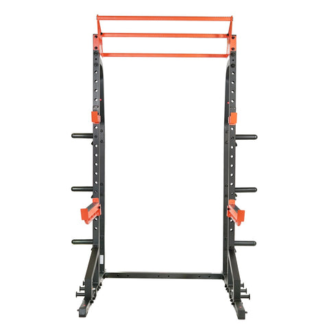Image of Sunny Health & Fitness Power Zone Half Rack Heavy Duty Performance Power Cage with 1000 LB Weight Capacity