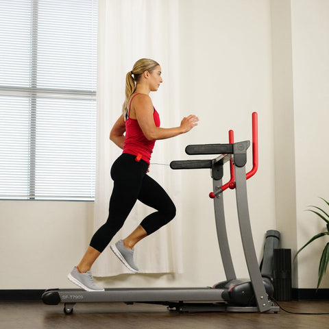 Image of Sunny Health & Fitness Incline Treadmill with Bluetooth Speakers and USB Charging Function