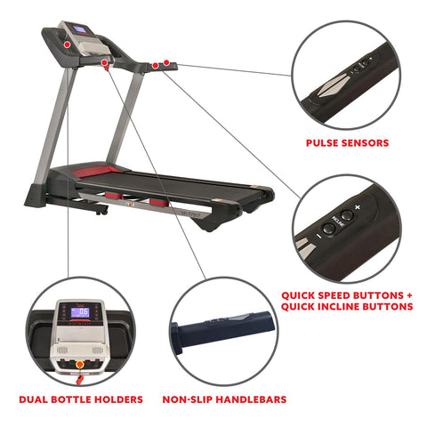 Image of Sunny Health & Fitness Performance Treadmill