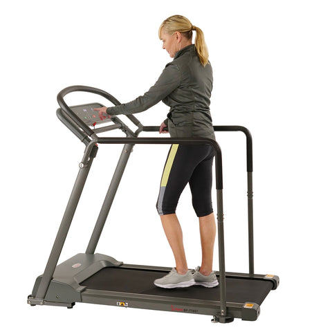 Image of Sunny Health & Fitness Walking Treadmill with Handrail