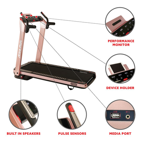 Image of SpaceFlex Motorized Treadmill Pink