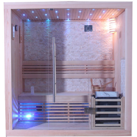 Image of Sunray 3 Person Westlake Luxury Traditional Sauna