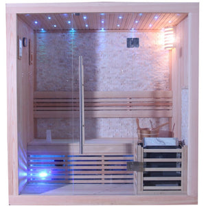 Sunray 3 Person Westlake Luxury Traditional Sauna