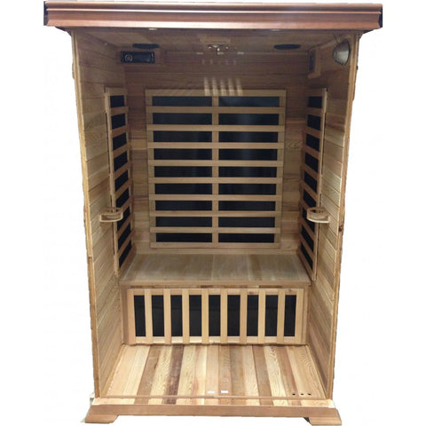 Image of Sunray 2 Person Sierra Cedar Sauna w/Carbon Heaters