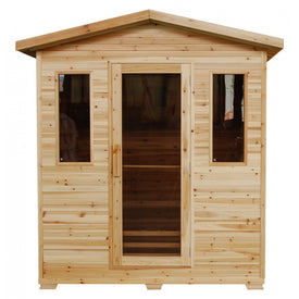 Sunray 3 Person Grandby Outdoor Sauna w/Ceramic Heater