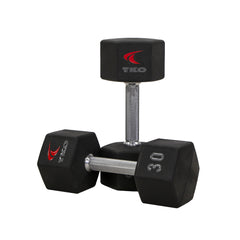 Image of TKO 5-50 lbs TPU Hex Dumbbell