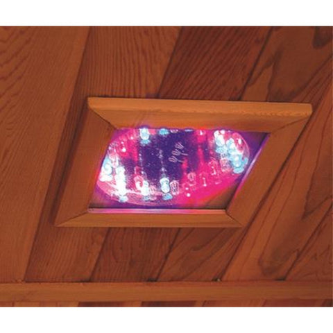 Image of Sunray 2 Person Cordova Cedar Sauna w/Carbon Heaters/Vertical Heater Panels