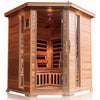 Sunray 4 Person Bristol Bay Corner Cedar Sauna w/Carbon Heaters