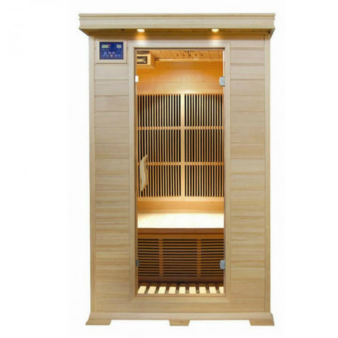 Image of Sunray 2 Person Evansport Hemlock Sauna w/Ceramic Heaters