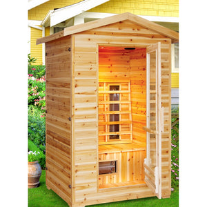 Sunray 2 Person Burlington Outdoor Sauna w/Ceramic Heaters