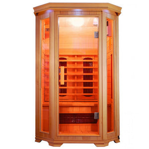 Sunray 2 Person Heathrow Hemlock Sauna w/Ceramic Heaters