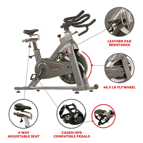 Image of Sunny Health & Fitness SF-B1516 Commercial Indoor Cycling Bike