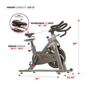 Sunny Health & Fitness SF-B1516 Commercial Indoor Cycling Bike