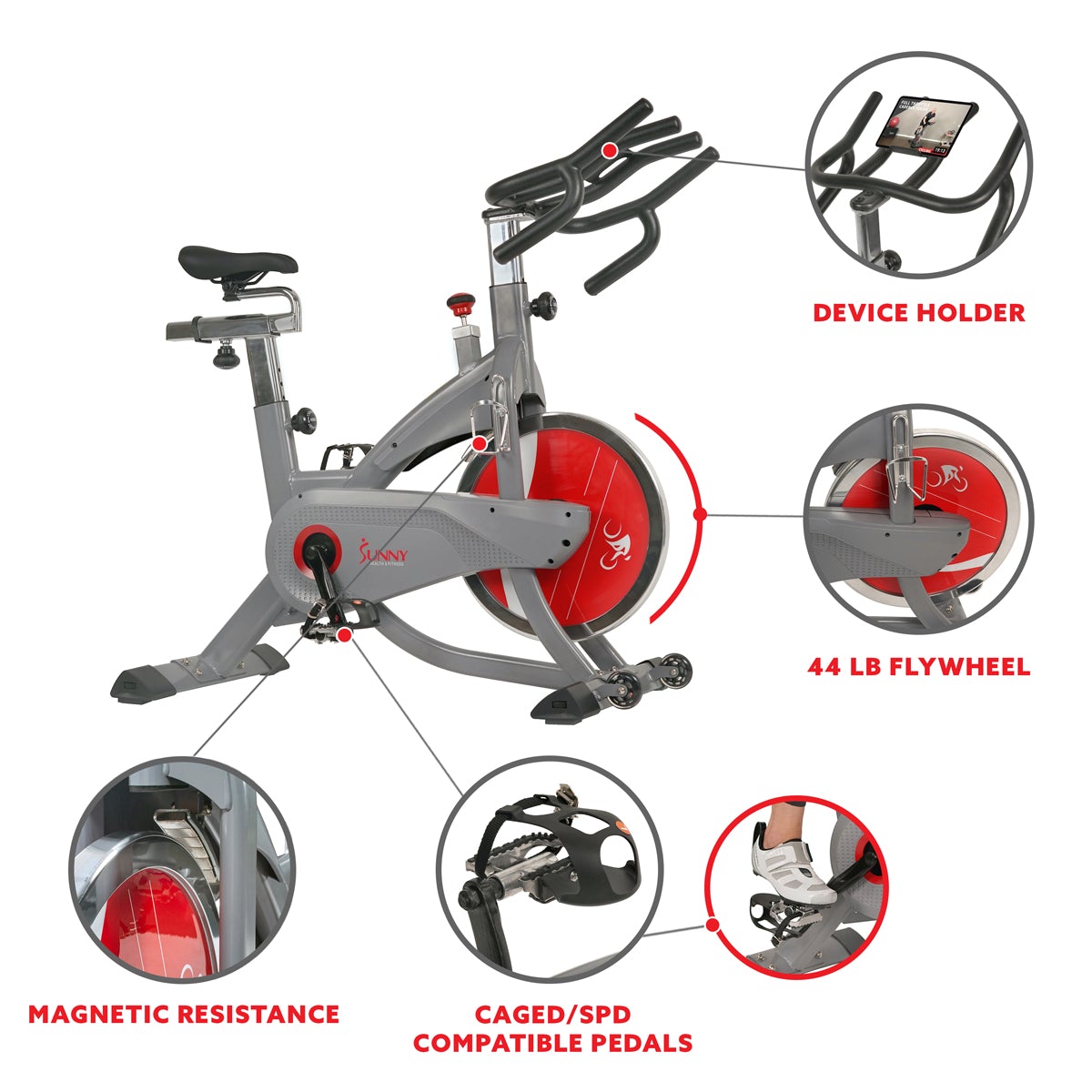 Sunny Health & Fitness AeroPro Indoor Cycling Bike