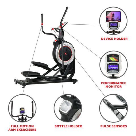 Image of Sunny Health & Fitness Programmable Elliptical Trainer