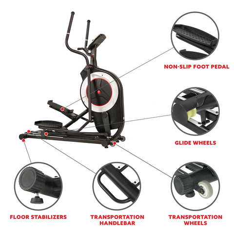 Image of Sunny Health & Fitness Programmable Elliptical Trainer