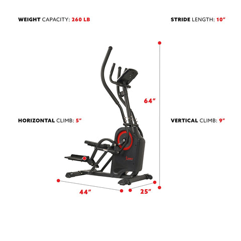 Image of Sunny Health & Fitness Premium Cardio Climber