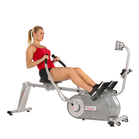 Image of Sunny Health & Fitness Full Motion Magnetic Rowing Machine