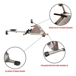 Sunny Health & Fitness Programmable Magnetic Rower