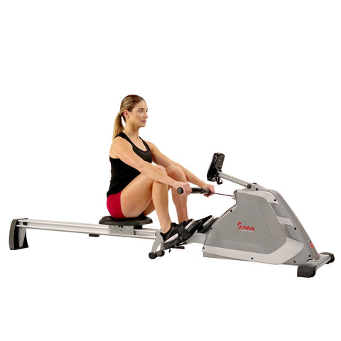 Image of Sunny Health & Fitness Programmable Magnetic Rower