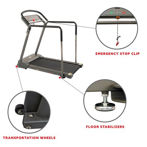 Image of Sunny Health & Fitness Walking Treadmill with Handrail