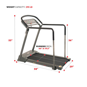 Sunny Health & Fitness Walking Treadmill with Handrail