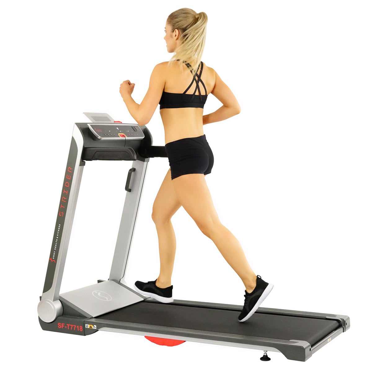 Sunny Health & Fitness Strider Treadmill with 20" Wide LoPro Deck