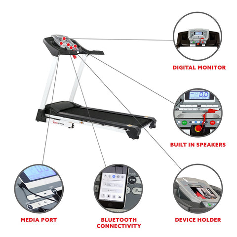 Image of Sunny Health & Fitness SF-T7515 Smart Treadmill with Auto Incline