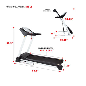 Sunny Health & Fitness SF-T7515 Smart Treadmill with Auto Incline