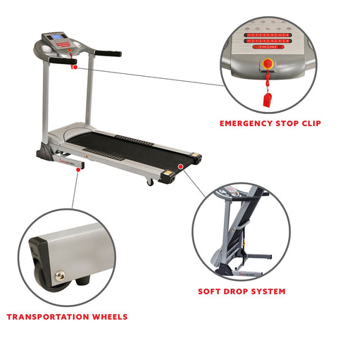 Image of Sunny Health & Fitness Treadmill with Auto Incline